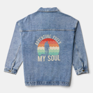 Chaqueta Vaquera La aventura alimenta mi alma - Wander, Explore, Re