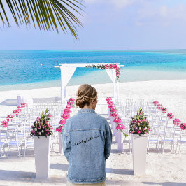 Chaqueta Vaquera La dama de honor Boda novia Bachelorette Party