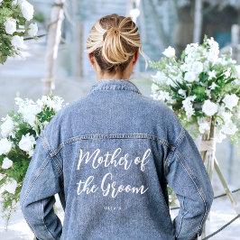 Chaqueta Vaquera La madre del Boda Groom personalizada