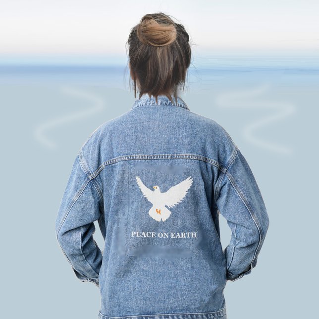 Chaqueta Vaquera La paz en la paloma terrestre (Subido por el creador)