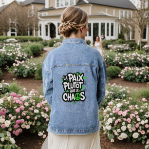 Chaqueta Vaquera La paz es una elección