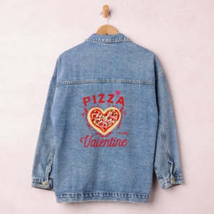 Chaqueta Vaquera La pizza es mi Día de San Valentín gracioso de San