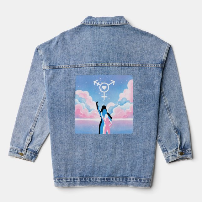 Chaqueta Vaquera La señal trans (Reverso )