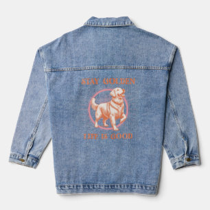 Chaqueta Vaquera La vida dorada es buena recuperadora de oro retro