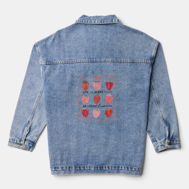 Chaqueta Vaquera La vida es dulce de Berry (Reverso )
