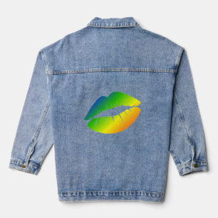 Chaqueta Vaquera Labios del arcoiris