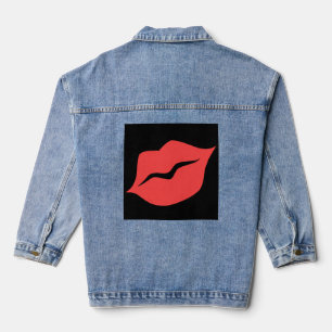Chaqueta Vaquera Labios rojos