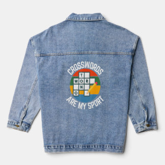 Chaqueta Vaquera Las Crosswords Son Mis Deportes, Los Fans Del Puzz