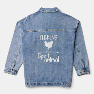 Chaqueta Vaquera Las Gallinas Son Mi Animal Espiritual Para Los Hom