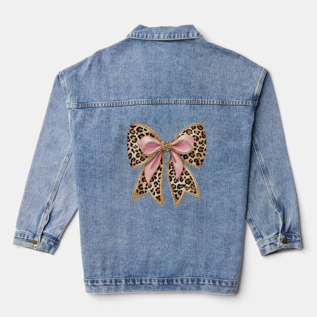 Chaqueta Vaquera Lazo coqueto moderno (Reverso )