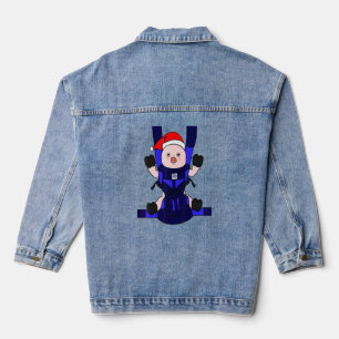 Chaqueta Vaquera Lechón Santa Funny Cute Farmgirl Christma
