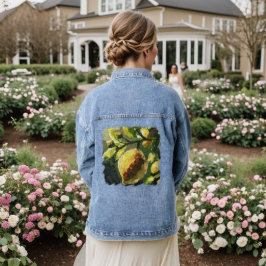 Chaqueta Vaquera Lemones impresionistas colgando de la rama