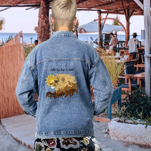 Chaqueta Vaquera León Negro Amarillo Mandal Sol