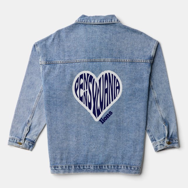 Chaqueta Vaquera Leones de PSU (Reverso )