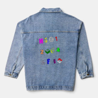 Chaqueta Vaquera Letra y número bebé
