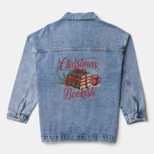 Chaqueta Vaquera Libro Navideño Acogedor Amante de la Lectura Gusan