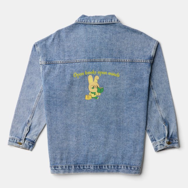 Chaqueta Vaquera Libros abiertos (Reverso )