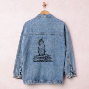 Chaqueta Vaquera Libros de búhos Conocimiento