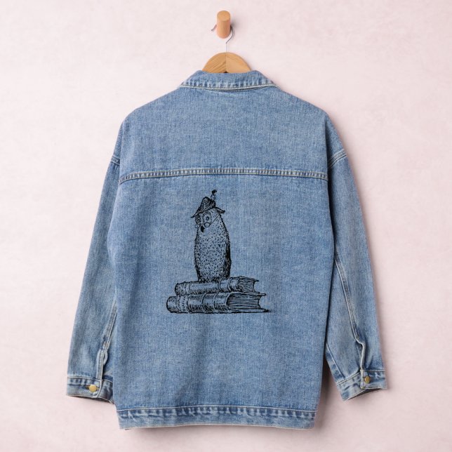 Chaqueta Vaquera Libros de búhos Conocimiento  (Hangar)