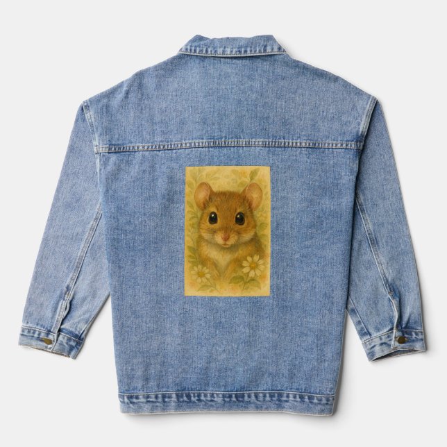 Chaqueta Vaquera Lindo ratoncito curioso  (Reverso )
