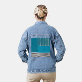 Chaqueta Vaquera Líneas abstractas