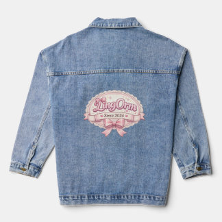 Chaqueta Vaquera LingOrm Since 2024 Coquette Ribbon Badge
