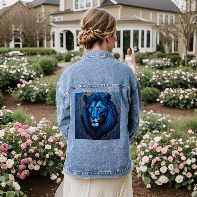 Chaqueta Vaquera LION ART Denim Jacket (Reverso Boda)