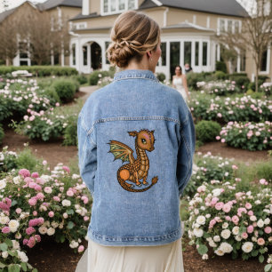 Chaqueta Vaquera Little Brown Dragon Baby de Molly Harrison