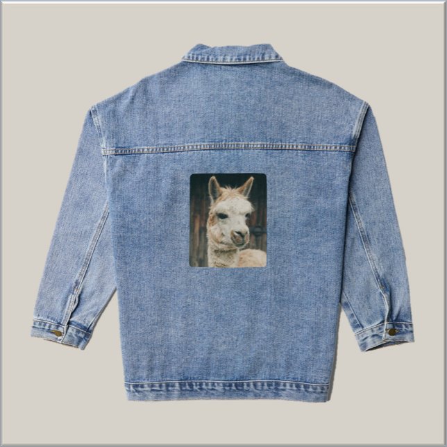 Chaqueta Vaquera Llama adorable (Subido por el creador)