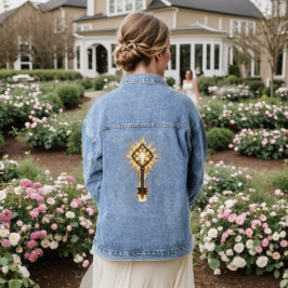 Chaqueta Vaquera Llave de Fantasía Antigua con Luz Mágica – Radiant
