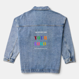 Chaqueta Vaquera Logotipo de la empresa personalizado y Denim Jacke