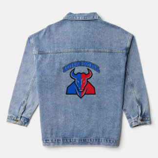 Chaqueta Vaquera Logotipo del equipo de fútbol americano de Buffalo