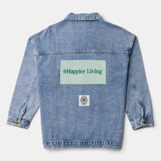 Chaqueta Vaquera Logotipo viviente feliz Denim Jacket