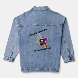 Chaqueta Vaquera los amigos nunca mienten a hoodie