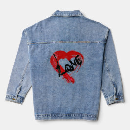 Chaqueta Vaquera Love Heart Denim Jacket