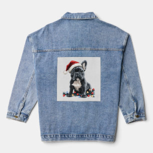 Chaqueta Vaquera Luces de Navidad de Bulldog Francés Regalos de Per
