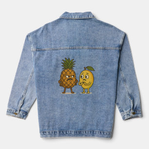 Chaqueta Vaquera Lucha contra las frutas - Muestreo de piña vs.