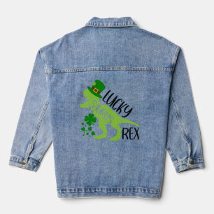 Chaqueta Vaquera Lucky Saurus Rex - Dinosaurio de San Patricio