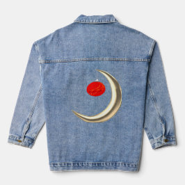 Chaqueta Vaquera Luna Con Ornamento De Navidad Denim Jacket