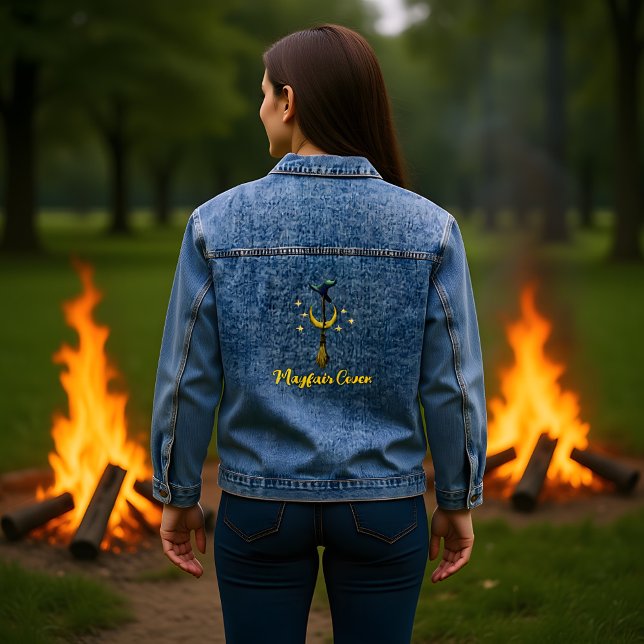 Chaqueta Vaquera Luna de baño mágico y Gorra (Subido por el creador)