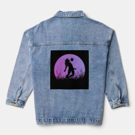 Chaqueta Vaquera luz de la luna del chica de fútbol