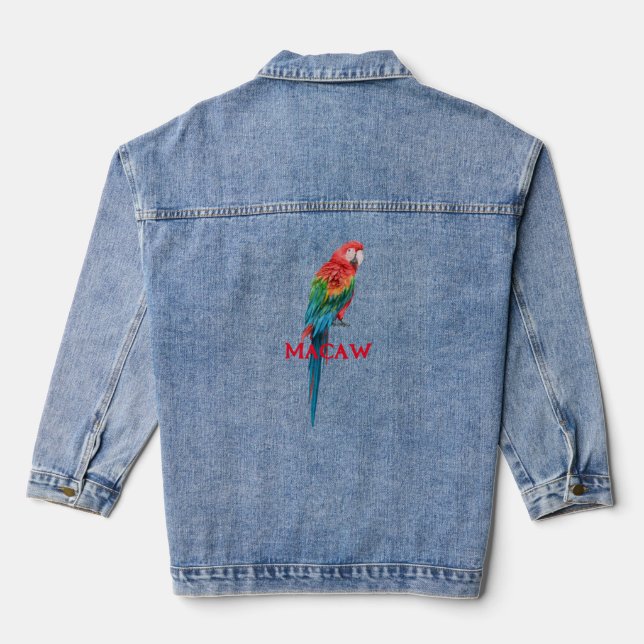 Chaqueta Vaquera Macaw Design Denim Jacket (Reverso )