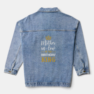 Chaqueta Vaquera Madre de amor real en la ley del Rey de cumpleaños