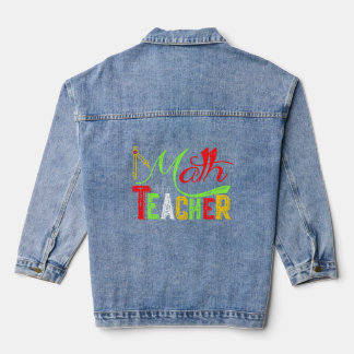 Chaqueta Vaquera Maestra De Matemáticas De Vuelta A La Escuela