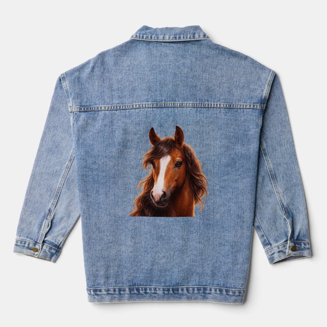 Chaqueta Vaquera Magnífico caballo marrón (Reverso )
