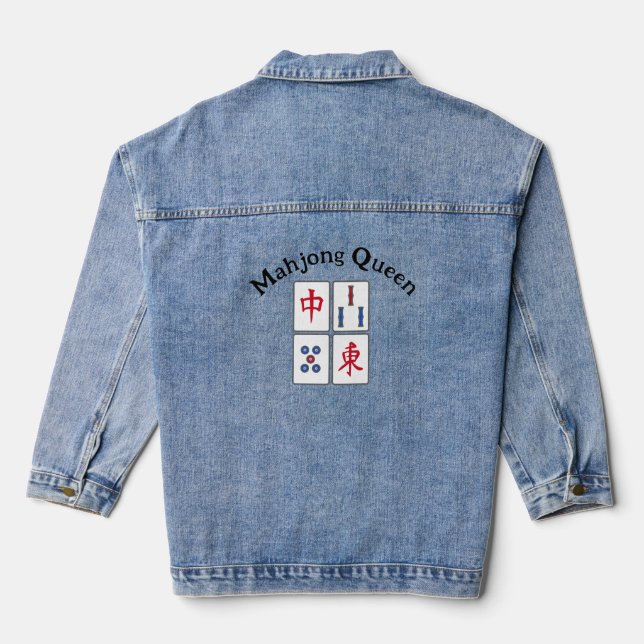 Chaqueta Vaquera Mahjong Design Denim Jacket (Reverso )