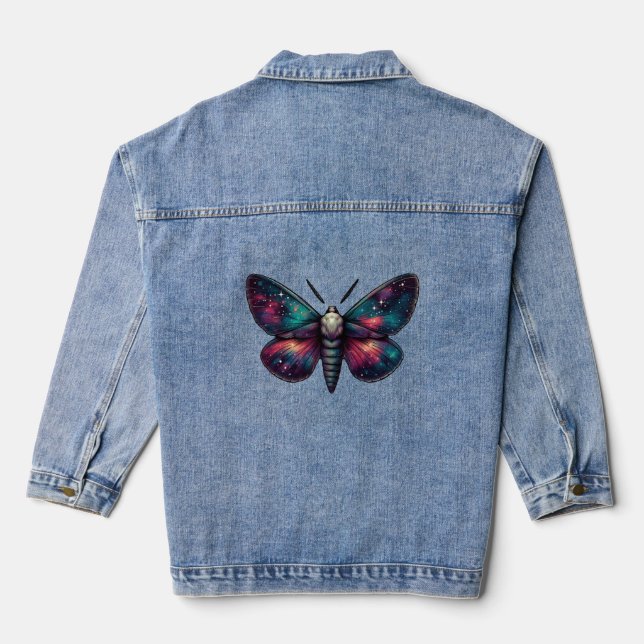 Chaqueta Vaquera Majestic Celestial Moth - Espacio Místico (Reverso )