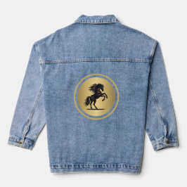 Chaqueta Vaquera Majestic Gold Bucking Horse Denim Jacket