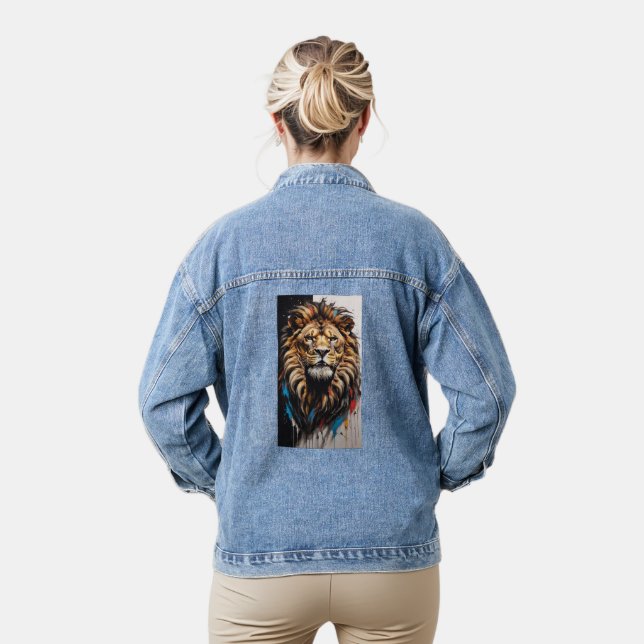 Chaqueta Vaquera Majestic Lion Mane Denim Jacket (Modelo)