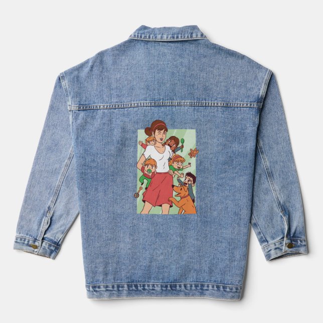 Chaqueta Vaquera Mamá con caos infantil (Reverso )